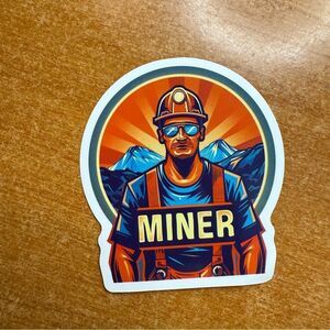 Miner Graphic Sticker
